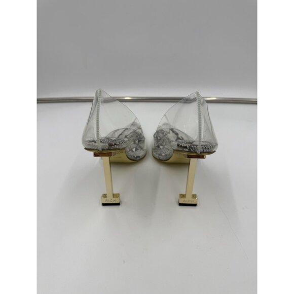 Jessica Rich So Fancy Sandal Snake Print Stiletto Pumps New Size EU 38 USA 7.5 8 - Picture 6 of 10